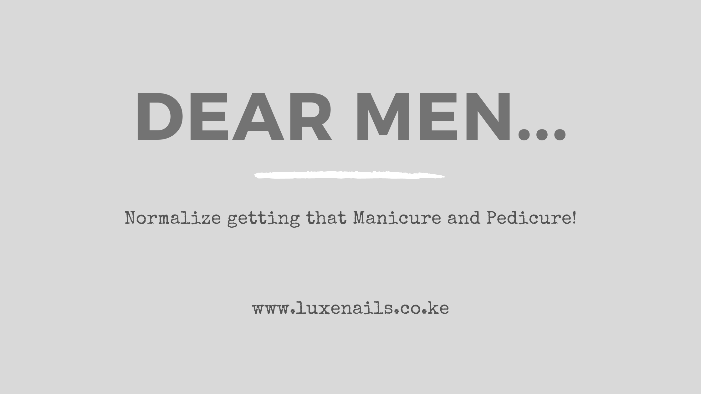 manicure and pedicure for men in nairobi